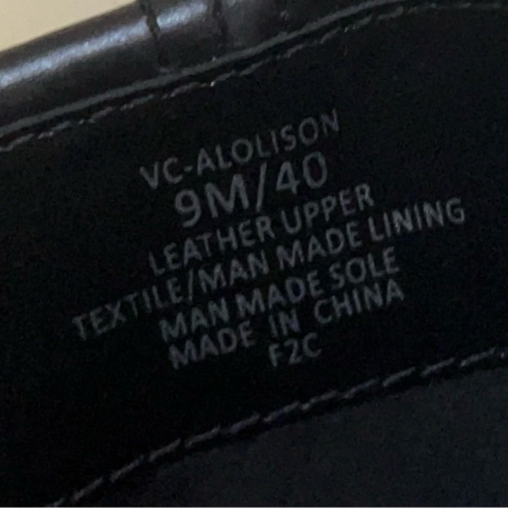 Vince Camuto NWOT Alolison Mid-Calf  heeled boots  leather size 9 Black - Picture 4 of 14
